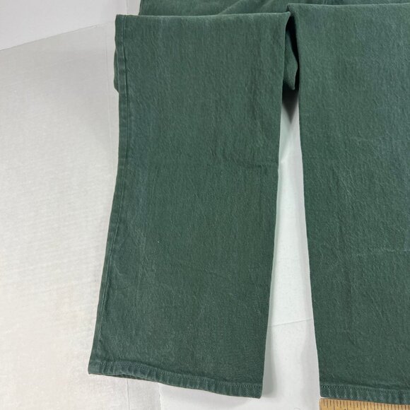 Abercrombie Fitch Jeans Womens 31x32* 90s Straight High Rise Green Denim Tag 30L - Picture 10 of 16